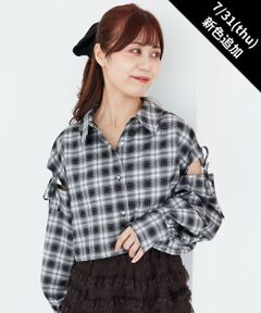 MAJESTIC LEGON / マジェスティックレゴン シャツ・ブラウス | オープンショルダーショートシャツ