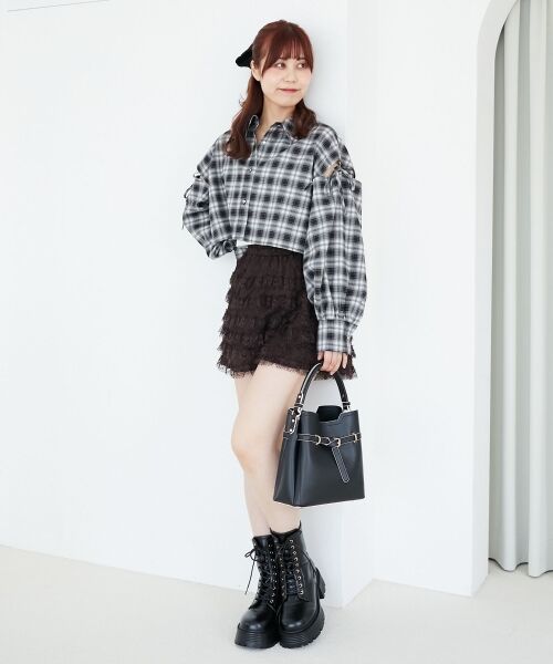 MAJESTIC LEGON / マジェスティックレゴン シャツ・ブラウス | オープンショルダーショートシャツ | 詳細2