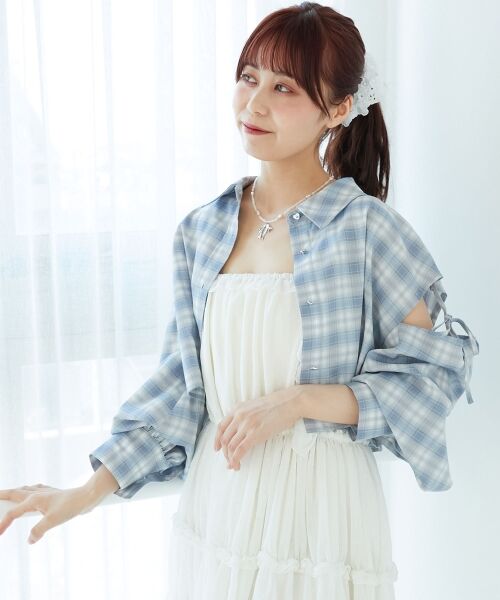 MAJESTIC LEGON / マジェスティックレゴン シャツ・ブラウス | オープンショルダーショートシャツ | 詳細12