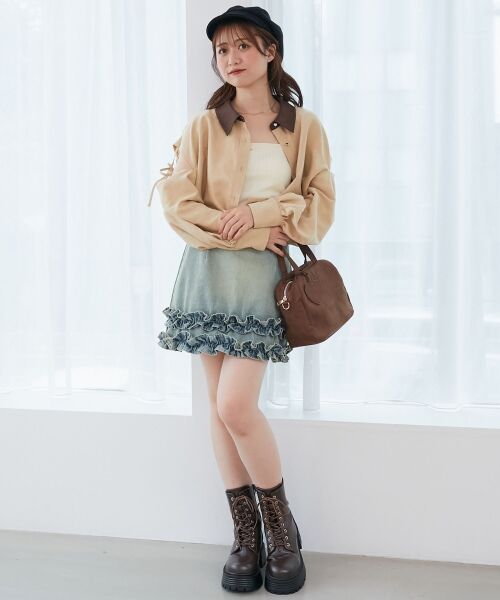 MAJESTIC LEGON / マジェスティックレゴン シャツ・ブラウス | オープンショルダーショートシャツ | 詳細15