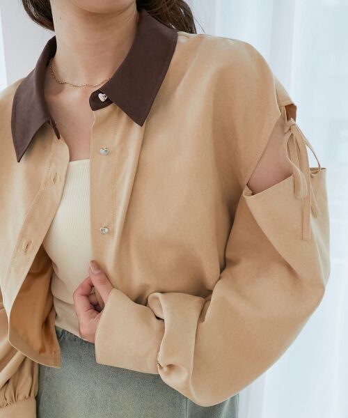 MAJESTIC LEGON / マジェスティックレゴン シャツ・ブラウス | オープンショルダーショートシャツ | 詳細21