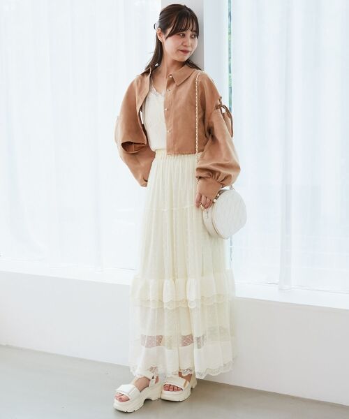 MAJESTIC LEGON / マジェスティックレゴン シャツ・ブラウス | オープンショルダーショートシャツ | 詳細23