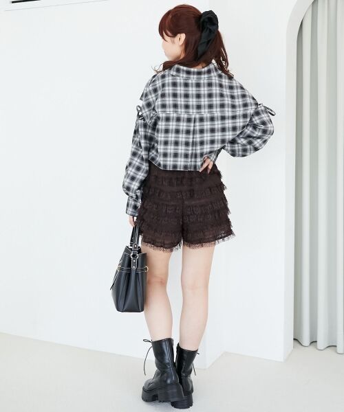 MAJESTIC LEGON / マジェスティックレゴン シャツ・ブラウス | オープンショルダーショートシャツ | 詳細3