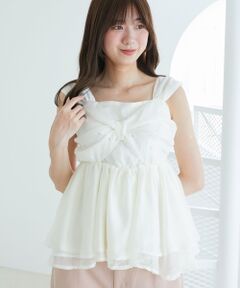 MAJESTIC LEGON / マジェスティックレゴン キャミソール・チューブトップ | キラキラビジューリボンビスチェ