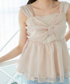 MAJESTIC LEGON / マジェスティックレゴン キャミソール・チューブトップ | キラキラビジューリボンビスチェ