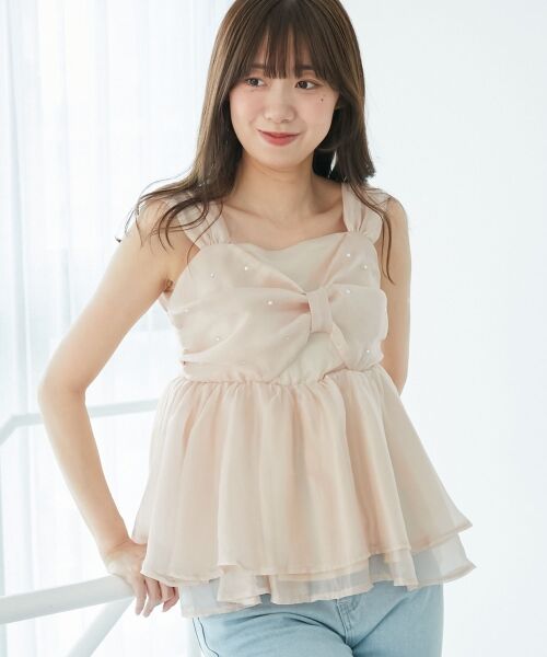 MAJESTIC LEGON / マジェスティックレゴン キャミソール・チューブトップ | キラキラビジューリボンビスチェ | 詳細12
