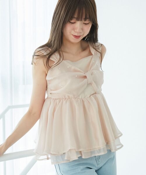 MAJESTIC LEGON / マジェスティックレゴン キャミソール・チューブトップ | キラキラビジューリボンビスチェ | 詳細13