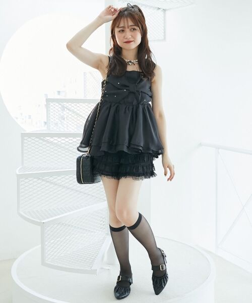 MAJESTIC LEGON / マジェスティックレゴン キャミソール・チューブトップ | キラキラビジューリボンビスチェ | 詳細16