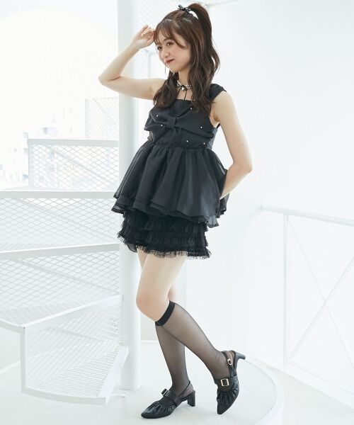 MAJESTIC LEGON / マジェスティックレゴン キャミソール・チューブトップ | キラキラビジューリボンビスチェ | 詳細17