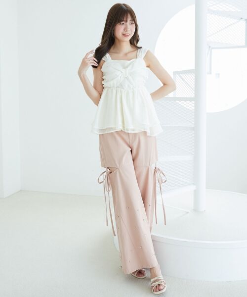 MAJESTIC LEGON / マジェスティックレゴン キャミソール・チューブトップ | キラキラビジューリボンビスチェ | 詳細2