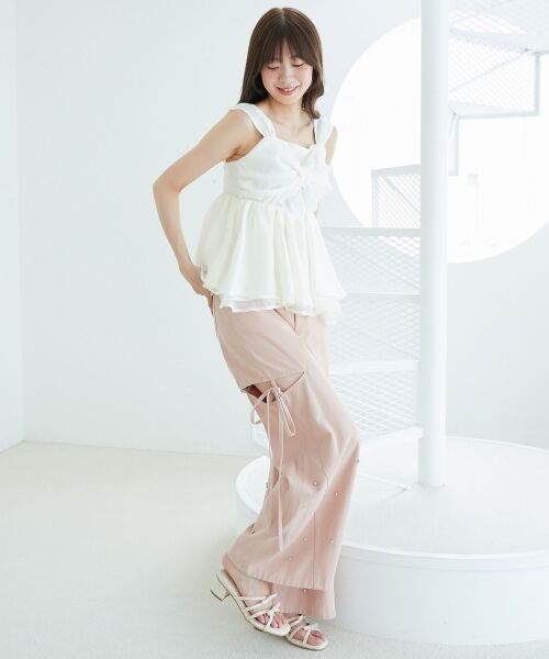 MAJESTIC LEGON / マジェスティックレゴン キャミソール・チューブトップ | キラキラビジューリボンビスチェ | 詳細3