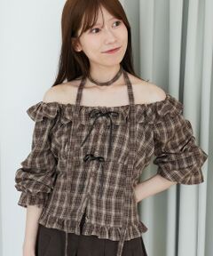 MAJESTIC LEGON / マジェスティックレゴン シャツ・ブラウス | チョーカー付き2wayブラウス