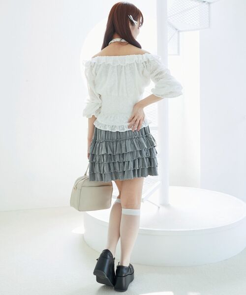 MAJESTIC LEGON / マジェスティックレゴン シャツ・ブラウス | チョーカー付き2wayブラウス | 詳細3