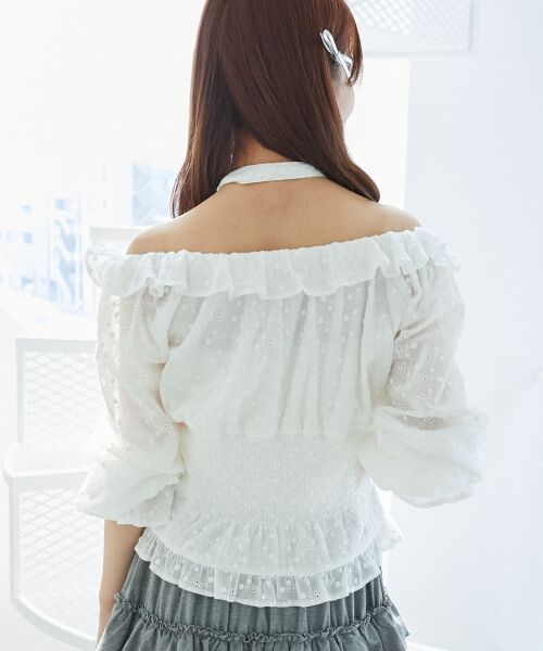 MAJESTIC LEGON / マジェスティックレゴン シャツ・ブラウス | チョーカー付き2wayブラウス | 詳細6