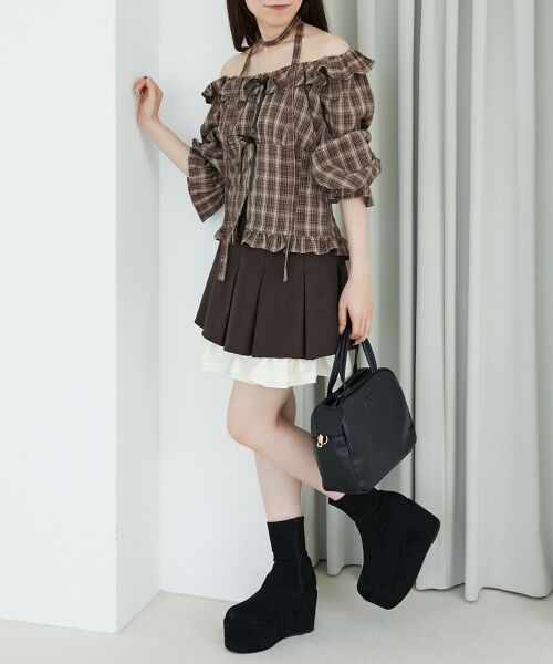 MAJESTIC LEGON / マジェスティックレゴン シャツ・ブラウス | チョーカー付き2wayブラウス | 詳細9