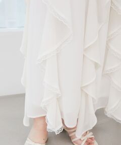 MAJESTIC LEGON / マジェスティックレゴン ロング・マキシ丈スカート | エアリードロップラッフルスカート