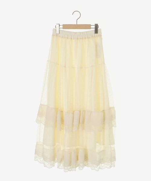 MAJESTIC LEGON / マジェスティックレゴン ロング・マキシ丈スカート | ティアードレースフリルスカート | 詳細25