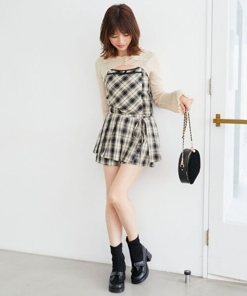 MAJESTIC LEGON / マジェスティックレゴン ショート・ハーフ・半端丈パンツ | プリーツデザインショートパンツ | 詳細1