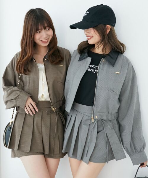 MAJESTIC LEGON / マジェスティックレゴン ショート・ハーフ・半端丈パンツ | プリーツデザインショートパンツ | 詳細12