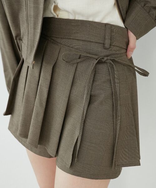 MAJESTIC LEGON / マジェスティックレゴン ショート・ハーフ・半端丈パンツ | プリーツデザインショートパンツ | 詳細19