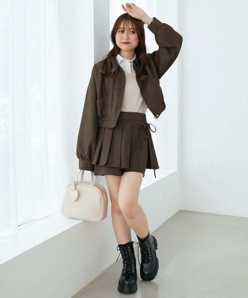 MAJESTIC LEGON / マジェスティックレゴン ショート・ハーフ・半端丈パンツ | プリーツデザインショートパンツ | 詳細20