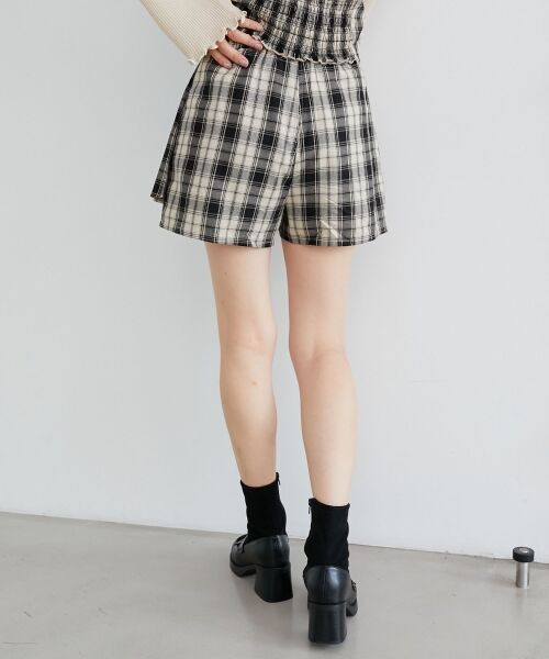 MAJESTIC LEGON / マジェスティックレゴン ショート・ハーフ・半端丈パンツ | プリーツデザインショートパンツ | 詳細6