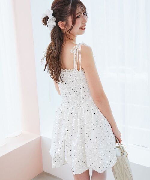 MAJESTIC LEGON / マジェスティックレゴン ミニ丈・ひざ丈ワンピース | レースチョーカーセットバルーンミニワンピ | 詳細15