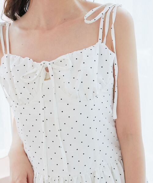 MAJESTIC LEGON / マジェスティックレゴン ミニ丈・ひざ丈ワンピース | レースチョーカーセットバルーンミニワンピ | 詳細16