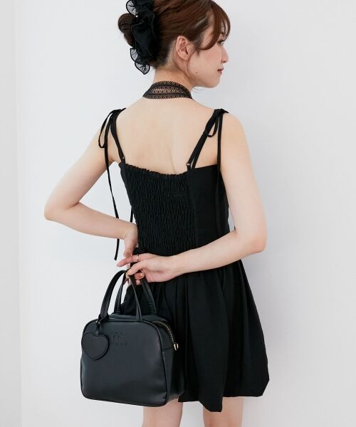 MAJESTIC LEGON / マジェスティックレゴン ミニ丈・ひざ丈ワンピース | レースチョーカーセットバルーンミニワンピ | 詳細23