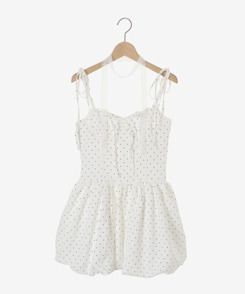 MAJESTIC LEGON / マジェスティックレゴン ミニ丈・ひざ丈ワンピース | レースチョーカーセットバルーンミニワンピ | 詳細28