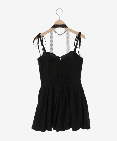 MAJESTIC LEGON / マジェスティックレゴン ミニ丈・ひざ丈ワンピース | レースチョーカーセットバルーンミニワンピ | 詳細30