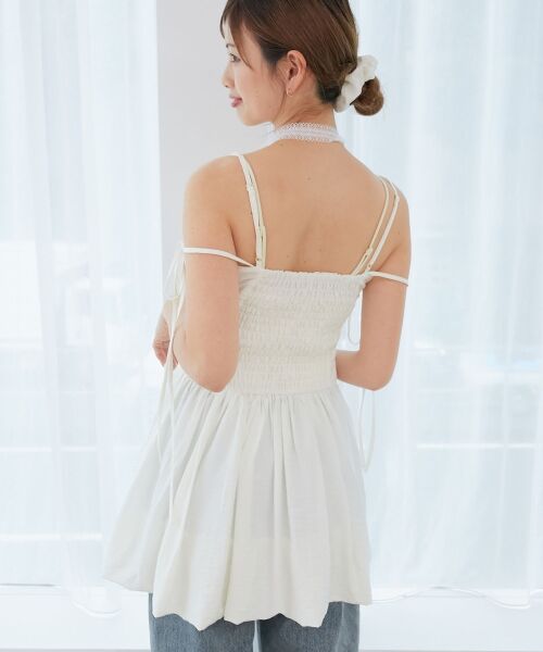 MAJESTIC LEGON / マジェスティックレゴン ミニ丈・ひざ丈ワンピース | レースチョーカーセットバルーンミニワンピ | 詳細7