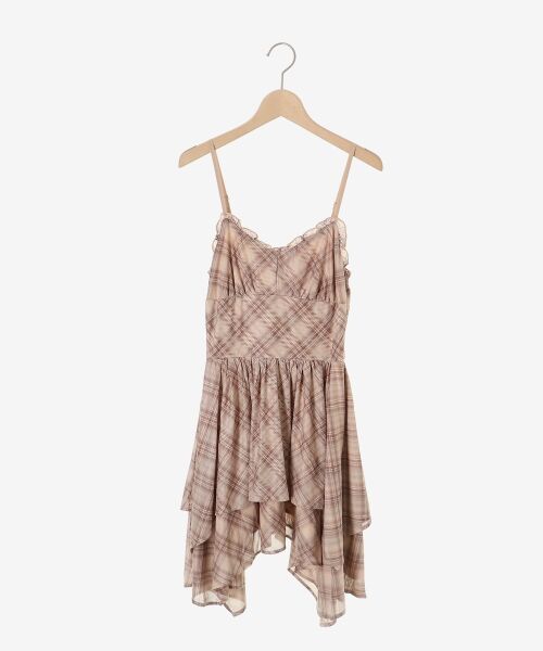 MAJESTIC LEGON / マジェスティックレゴン ミニ丈・ひざ丈ワンピース | イレヘムティアードミニキャミワンピ | 詳細24