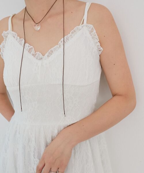 MAJESTIC LEGON / マジェスティックレゴン ミニ丈・ひざ丈ワンピース | イレヘムティアードミニキャミワンピ | 詳細7