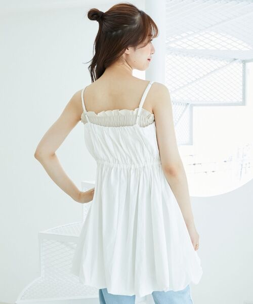 MAJESTIC LEGON / マジェスティックレゴン ミニ丈・ひざ丈ワンピース | カーデ×バルーンキャミワンピセット | 詳細18