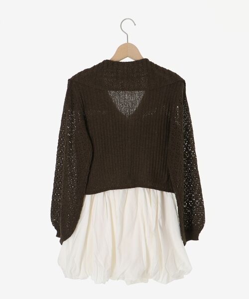 MAJESTIC LEGON / マジェスティックレゴン ミニ丈・ひざ丈ワンピース | カーデ×バルーンキャミワンピセット | 詳細30