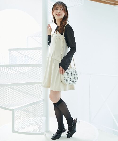 MAJESTIC LEGON / マジェスティックレゴン ミニ丈・ひざ丈ワンピース | デコルテオープンミニワンピセット | 詳細2