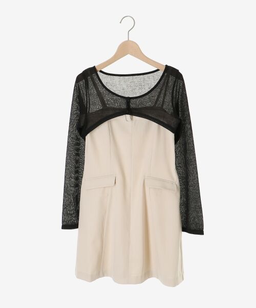 MAJESTIC LEGON / マジェスティックレゴン ミニ丈・ひざ丈ワンピース | デコルテオープンミニワンピセット | 詳細23