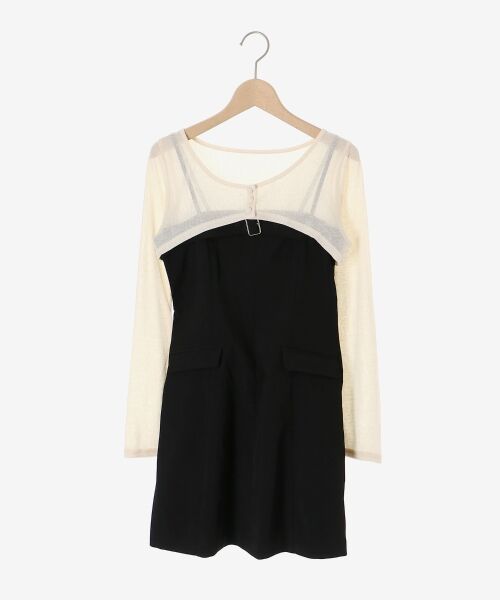 MAJESTIC LEGON / マジェスティックレゴン ミニ丈・ひざ丈ワンピース | デコルテオープンミニワンピセット | 詳細25