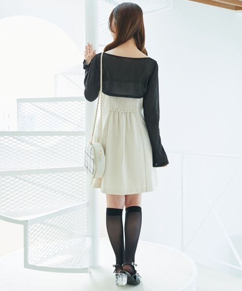 MAJESTIC LEGON / マジェスティックレゴン ミニ丈・ひざ丈ワンピース | デコルテオープンミニワンピセット | 詳細3