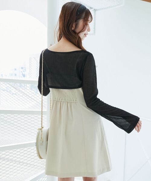 MAJESTIC LEGON / マジェスティックレゴン ミニ丈・ひざ丈ワンピース | デコルテオープンミニワンピセット | 詳細6