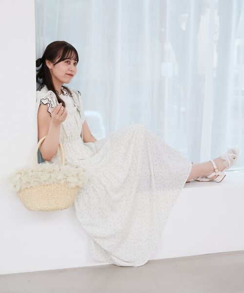 MAJESTIC LEGON / マジェスティックレゴン ミニ丈・ひざ丈ワンピース | 肩リボンキャミワンピース | 詳細10