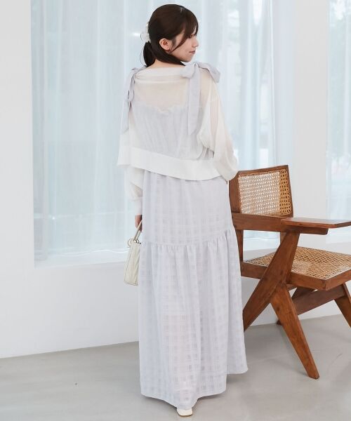 MAJESTIC LEGON / マジェスティックレゴン ミニ丈・ひざ丈ワンピース | 肩リボンキャミワンピース | 詳細22