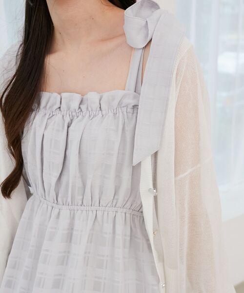MAJESTIC LEGON / マジェスティックレゴン ミニ丈・ひざ丈ワンピース | 肩リボンキャミワンピース | 詳細27