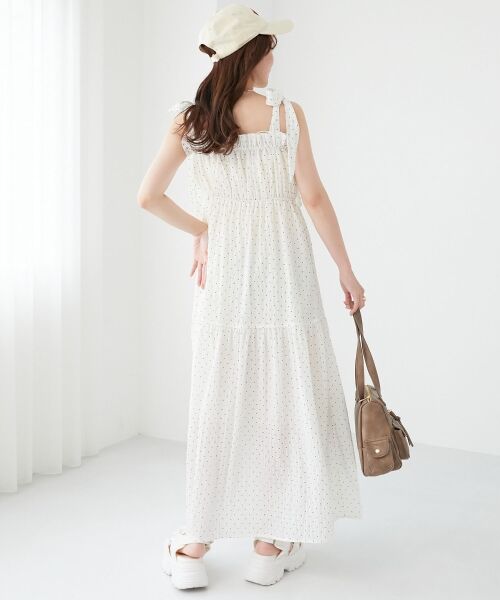 MAJESTIC LEGON / マジェスティックレゴン ミニ丈・ひざ丈ワンピース | 肩リボンキャミワンピース | 詳細5