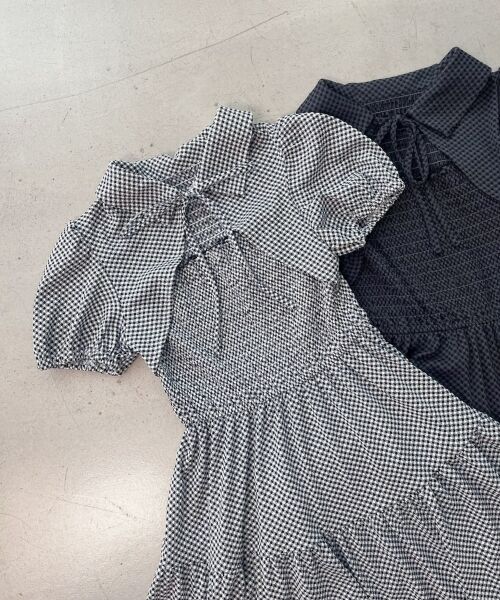 MAJESTIC LEGON / マジェスティックレゴン ミニ丈・ひざ丈ワンピース | 襟付きデコルテオープンミニワンピ | 詳細28