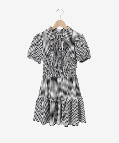 MAJESTIC LEGON / マジェスティックレゴン ミニ丈・ひざ丈ワンピース | 襟付きデコルテオープンミニワンピ | 詳細29