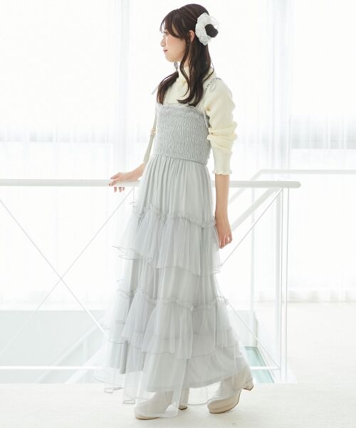 MAJESTIC LEGON / マジェスティックレゴン ミニ丈・ひざ丈ワンピース | ◎パールチェーンキャミワンピース | 詳細12