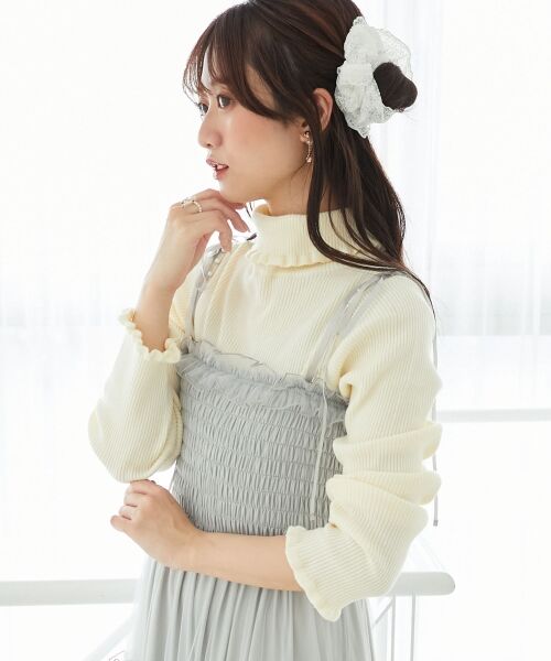 MAJESTIC LEGON / マジェスティックレゴン ミニ丈・ひざ丈ワンピース | ◎パールチェーンキャミワンピース | 詳細15