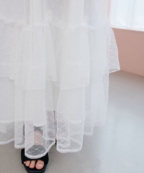 MAJESTIC LEGON / マジェスティックレゴン ミニ丈・ひざ丈ワンピース | ◎パールチェーンキャミワンピース | 詳細28